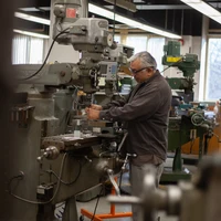 Victor Lugo in Machine Shop