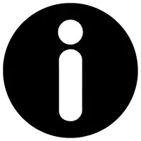 Info icon "i" in a circle