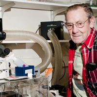 Winslow Briggs in the lab