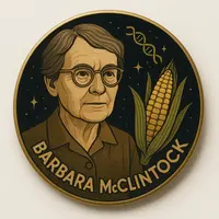An illustration of Barbara McClintock