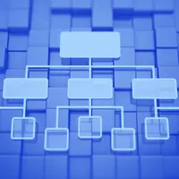 blue org chart