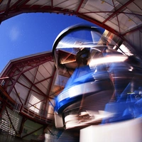 The dome of one of Las Campanas Observatories' twin Magellan telescopes in movement. Credit: Yuri Beletsky/Carnegie Science