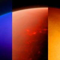 Three different exoplanet atmospheres