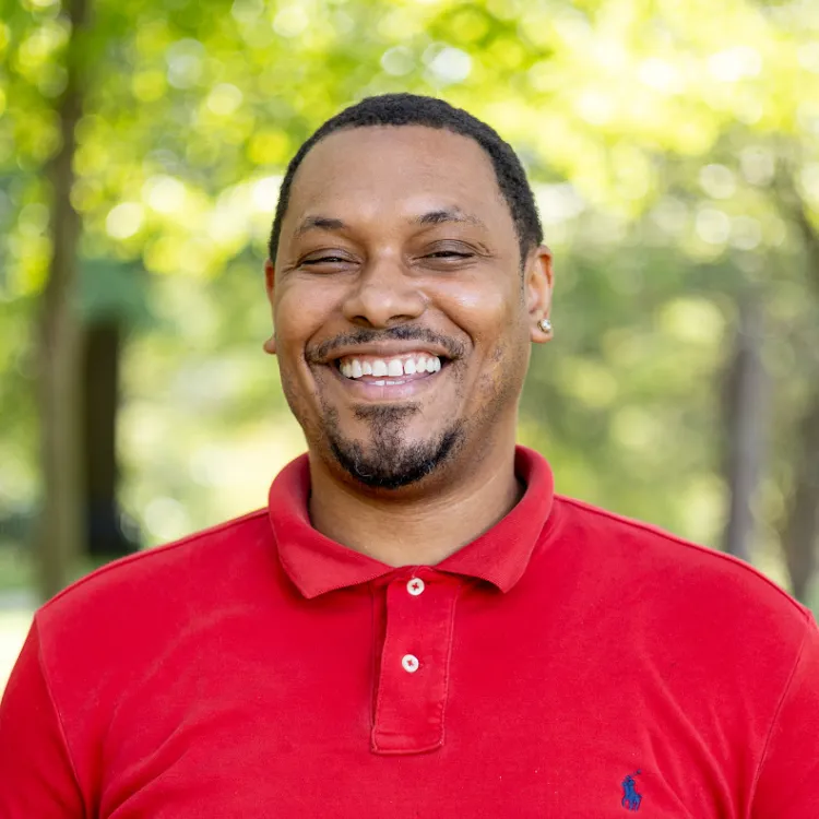 Barry Hall Portrait Red Shirt