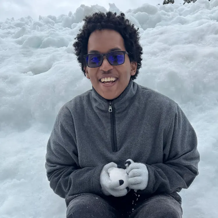 Burke Banner in the snow