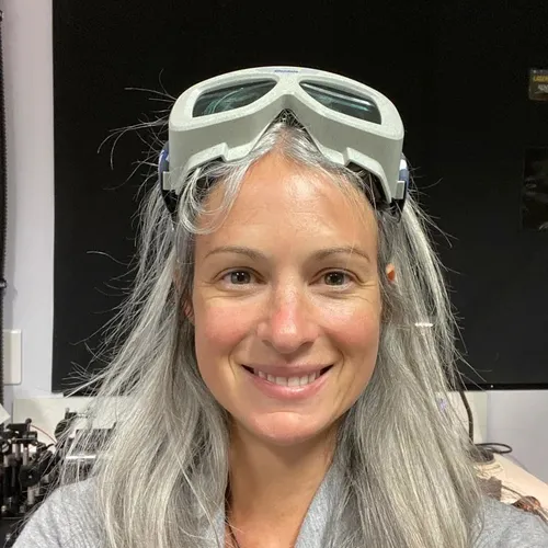 Anat Shahar Portrait with Lab Goggles on