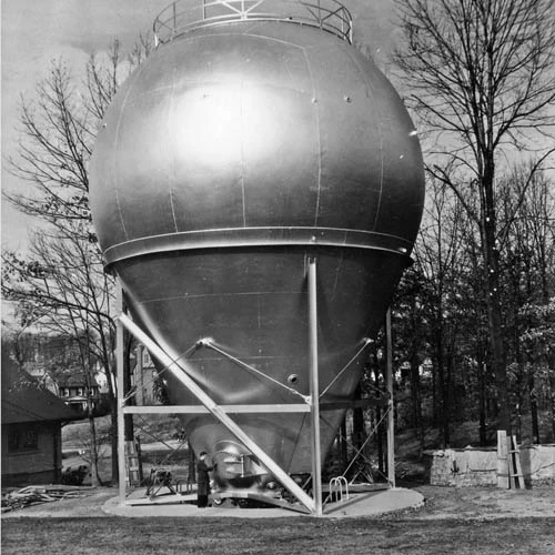 Atomic Physics Observatory pressure tank from the southeast, 1937