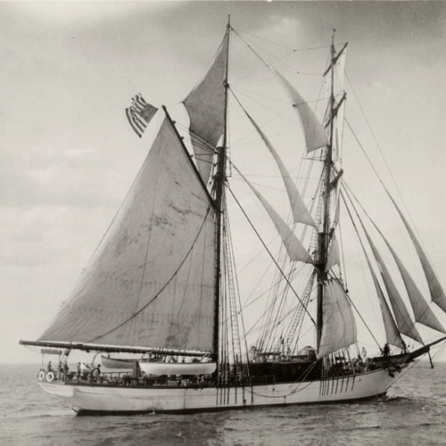 Carnegie research vessel under sail