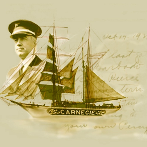 J.P. Ault and the Carnegie research vessel