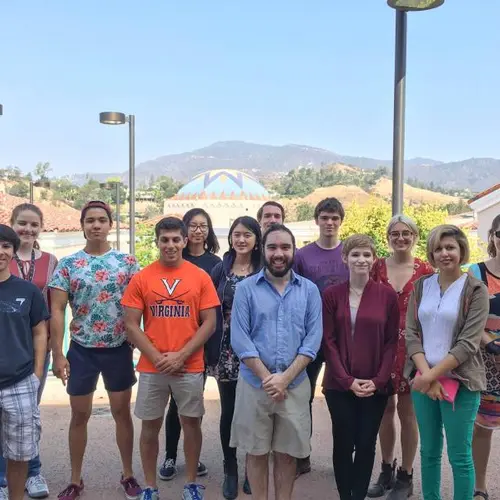 Summer students visit the planetarium