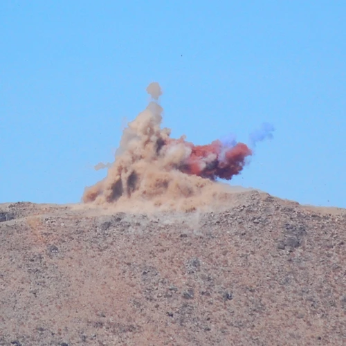 The first blast at the Giant Magellan Telescope site.