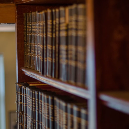 Books on a shelf