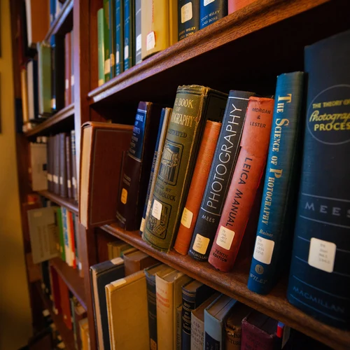 Books at the Broad Branch Road campus library