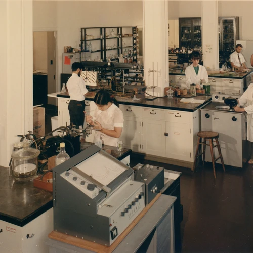 Scientist working in the lab.