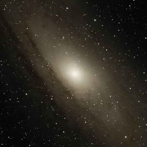 The Andromeda Galaxy, also known as M-31. Credit: NASA/MSFC/Meteoroid Environment Office/Bill Cook