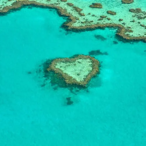 Heart Reef in Australia's Great Barrier Reef.