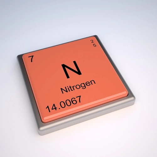 Nitrogen period table illustration purchased from Shutterstock