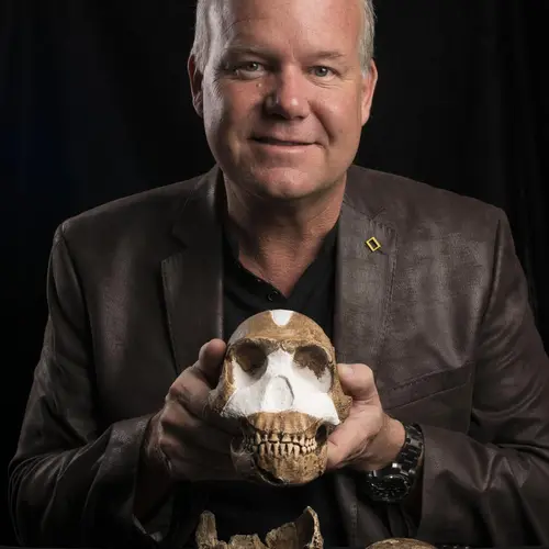 Wits University's Rising Star Expedition leader, Dr. Lee Berger, unveils Homo naledi.