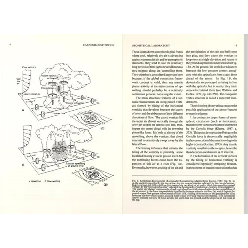 Two pages of a Geophysical Laboratory annual report