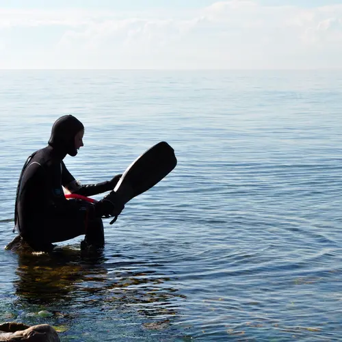 Stephanie Hampton gearing up to do fieldwork