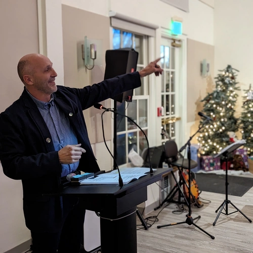 Mike Walter Speaking at Podium