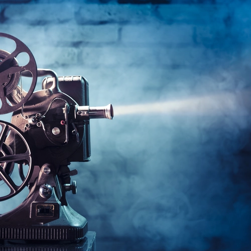 Movie projector artwork