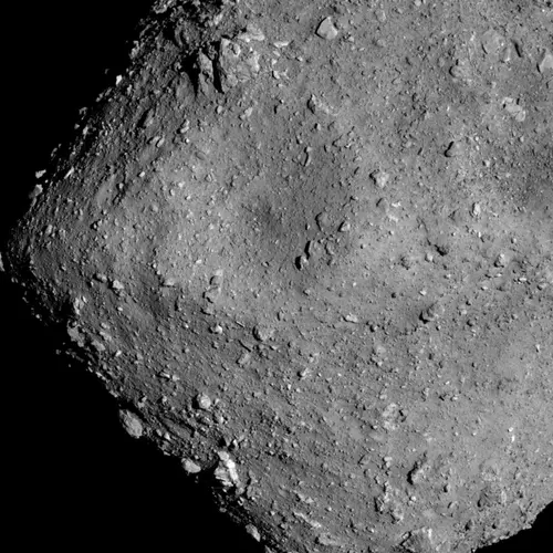 Asteroid Ryugu captured with Hayabusa2’s Optical Navigation Camera - Telescopic (ONC-T) on July 20, 2018 at around 16:00 JST. Image credit: JAXA, University of Tokyo, Kochi University, Rikkyo University, Nagoya University, Chiba Institute of Technology, Meiji University, University of Aizu, AIST.