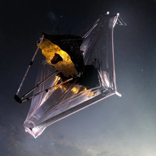 Artist's concept of JWST courtesy of NASA GSFC/CIL/Adriana Manrique Gutierrez