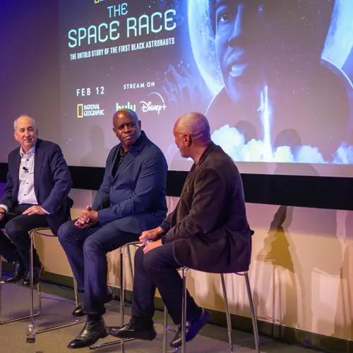 Panel discussion after Carnegie's screening of The Space Race documentary