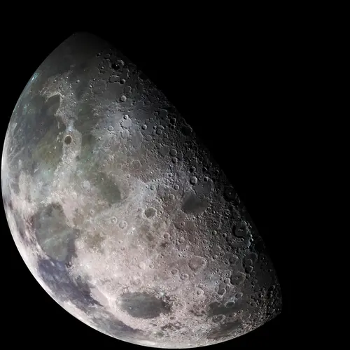 Moon - North Polar Mosaic, Color - NASA