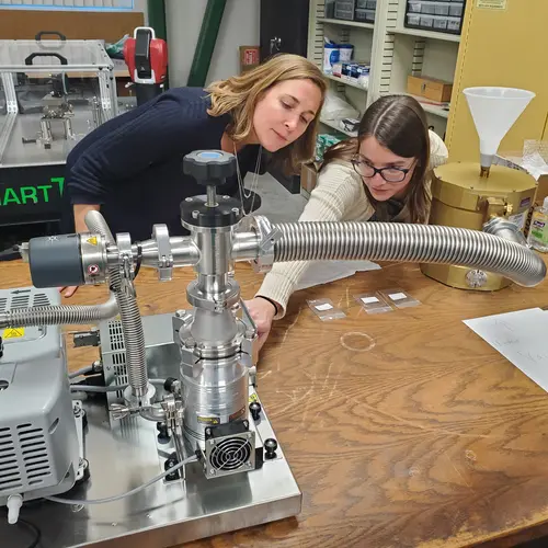 Maren Cosens gives a tour of the Carnegie Science Observatories Machine Shop