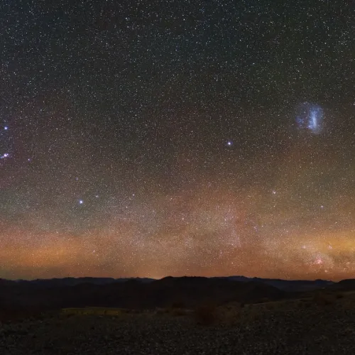 Panorama of Las Campanas Observatory in Chile courtesy of Yuri Beletsky