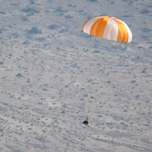 Rehearsal of OSIRIS-REx Sample Return | Photo Credit: (NASA/Keegan Barber)