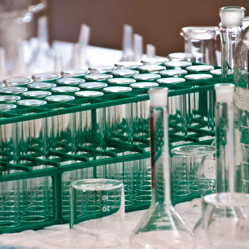 Glassware in Global Ecology lab