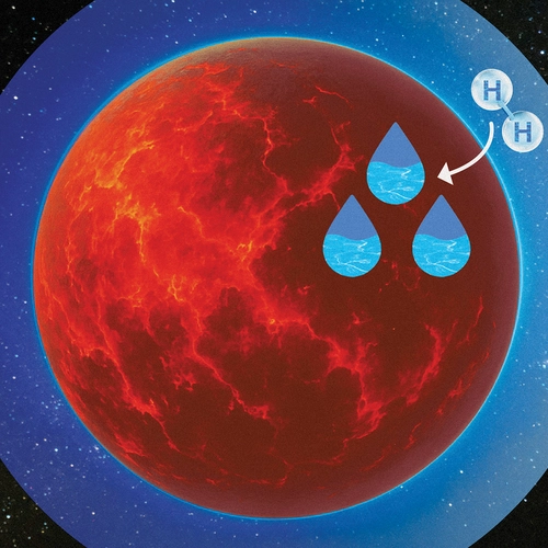 New research uses laboratory experiments to demonstrate that water is naturally created during the planet formation process. Credit: Navid Marvi/Carnegie Science