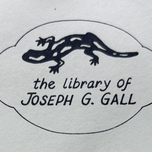 A bookplate from the library of Carnegie Science biologist Joseph Gall
