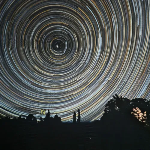 The interior of the Observatories' inflatable planetarium